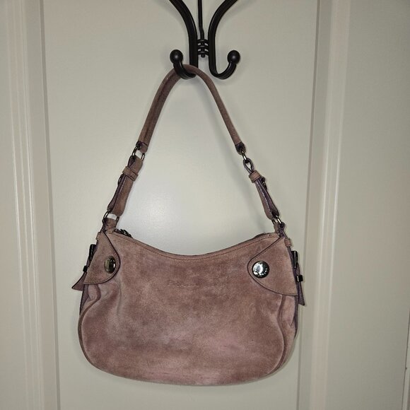 PRADA Buffalo Snaps Dusty Rose Shoulder Bag - Picture 3 of 13